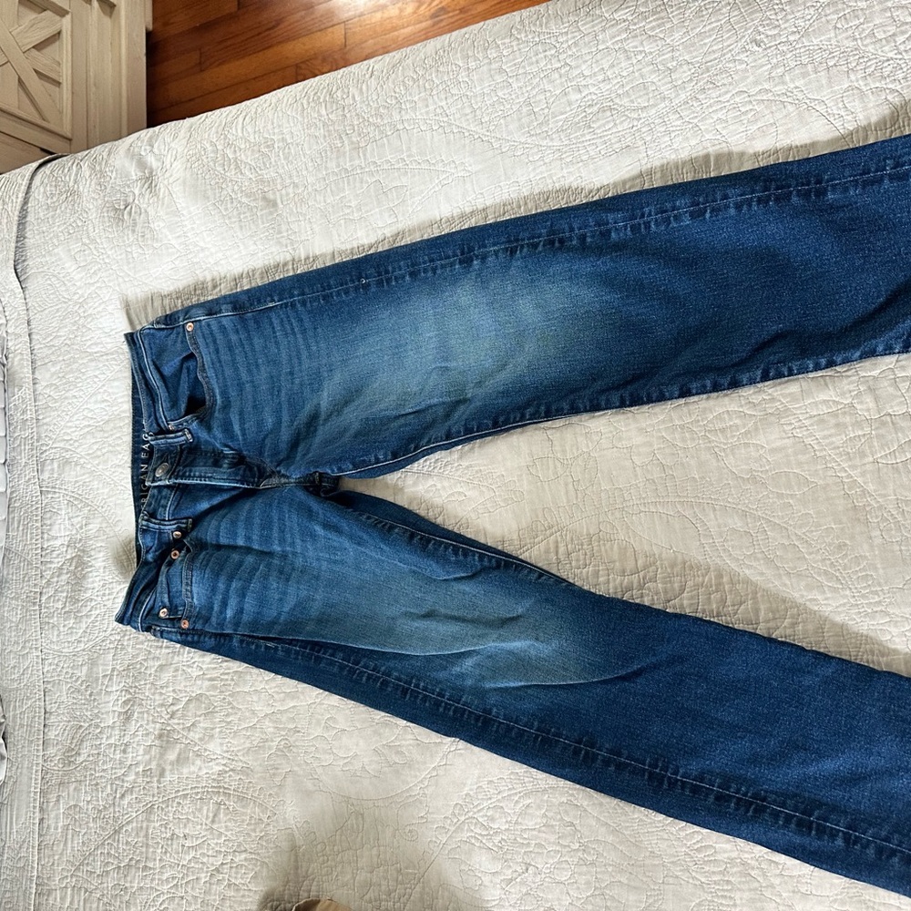 American Eagle Men's Slim Straight Jeans - Blue